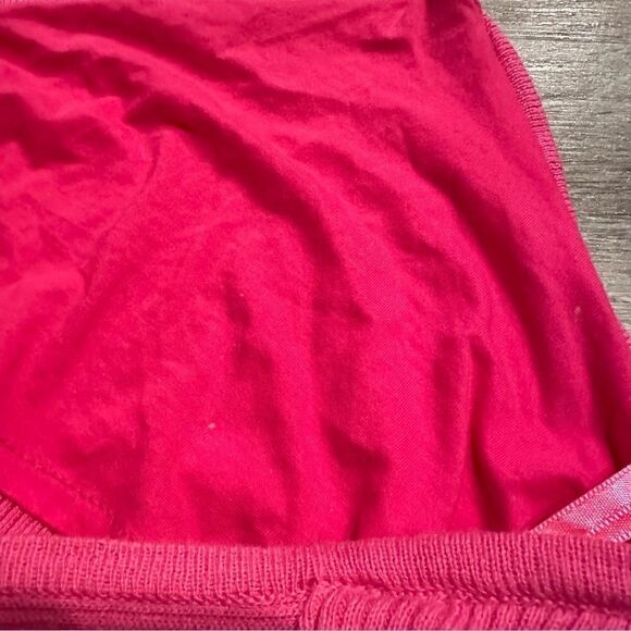 CAPITANNA Mika Knitted Cotton Ribbed Maxi Dress Size M/L Cut Out Pink Barbie - Picture 4 of 7